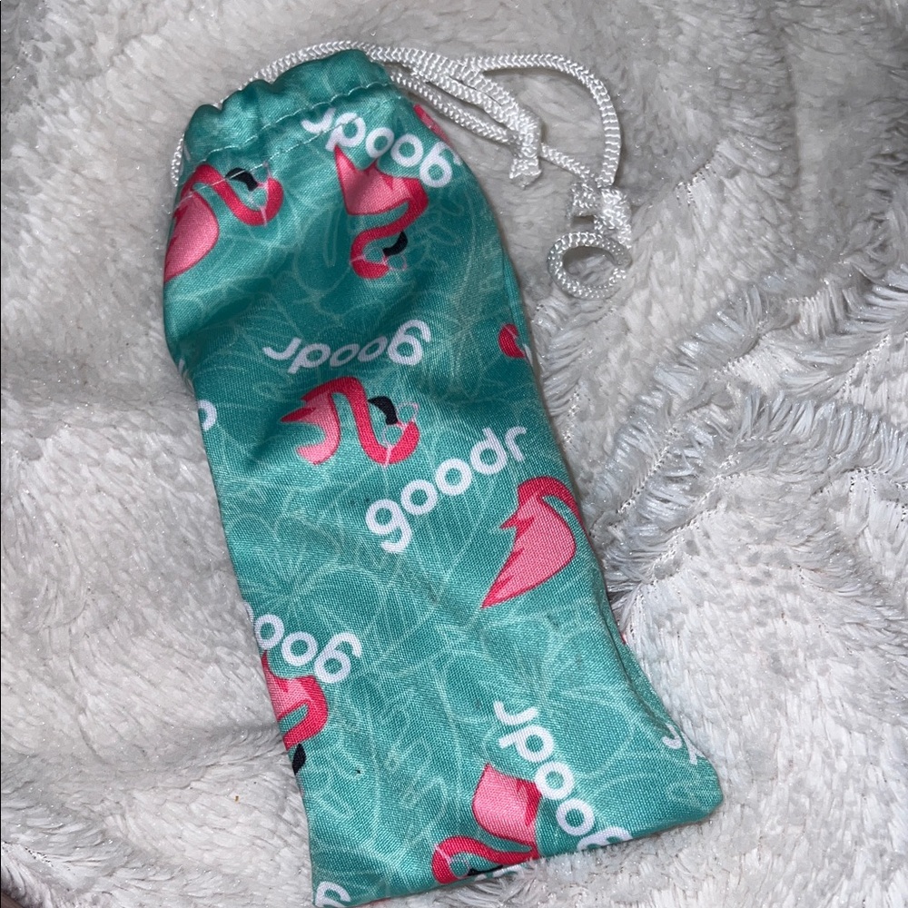 Goodr Teal and Pink Sunglasses Pouch